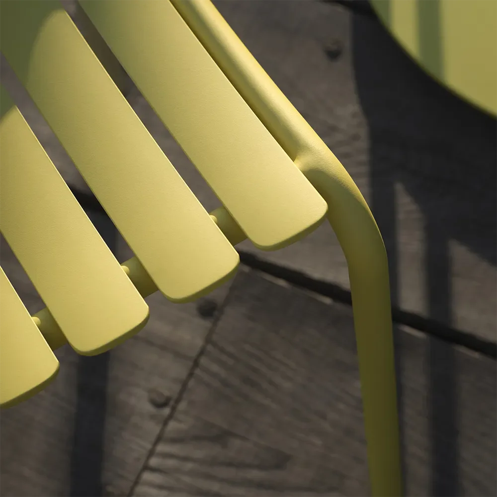 Alua Dining chair Mono Lemon zest