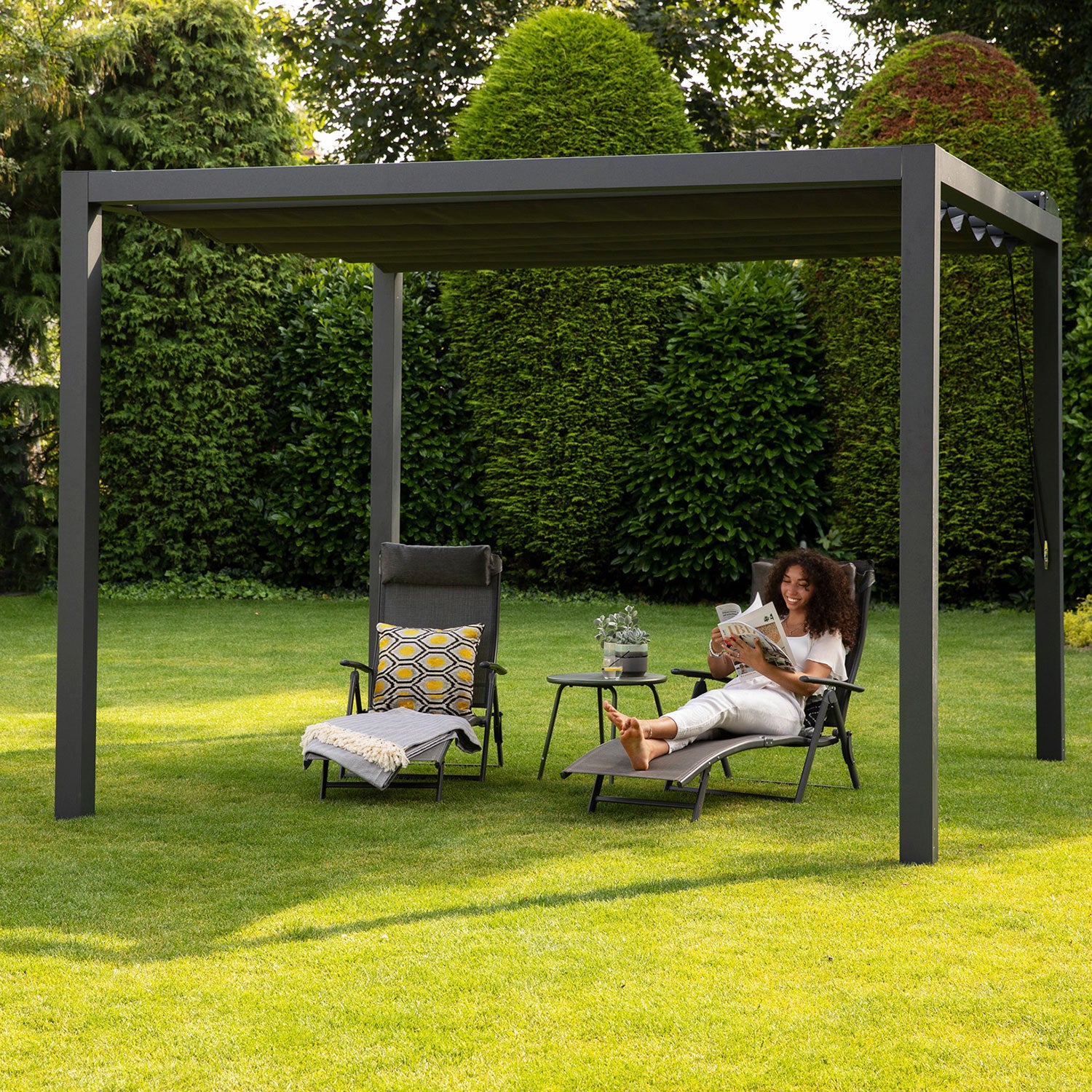 Prosail sun sail harmonica waterproof 297x397cm grey