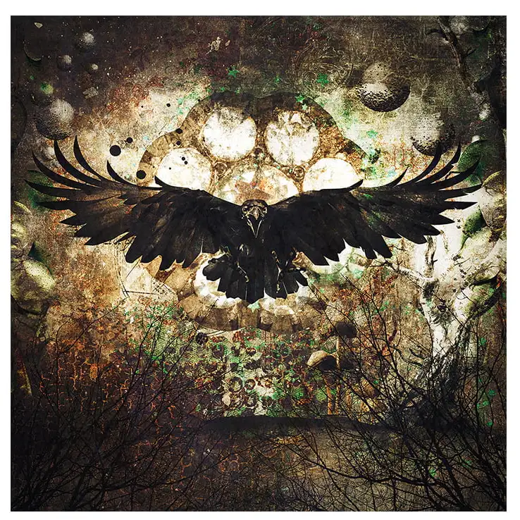 Wall decor Raven 120x120 cm