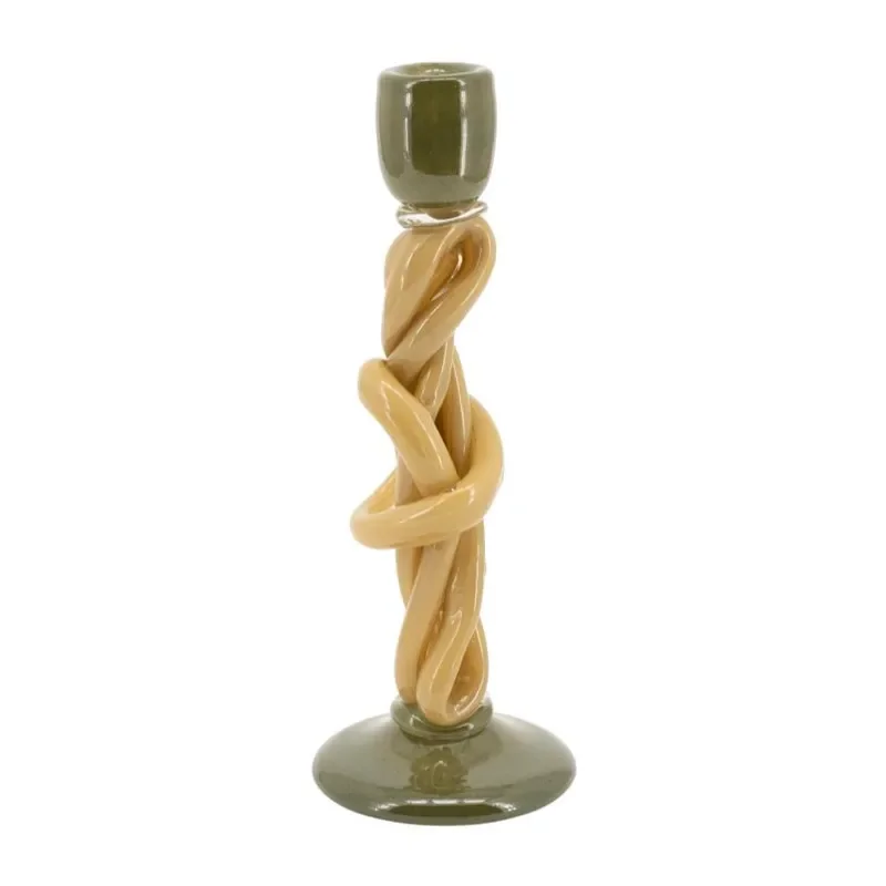 WrapIt candle holder 11x11x30,5 cm glass multicolour