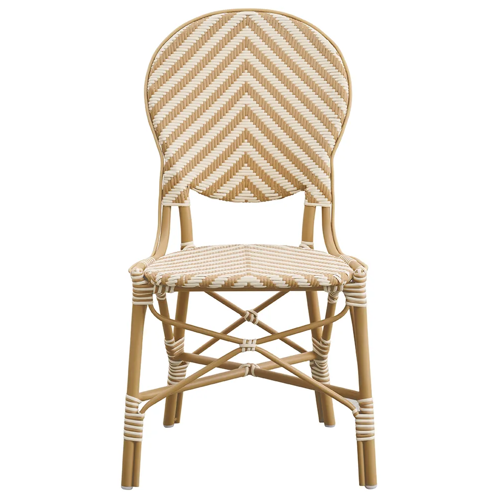 Isabell outdoor dining chair ivory/honey