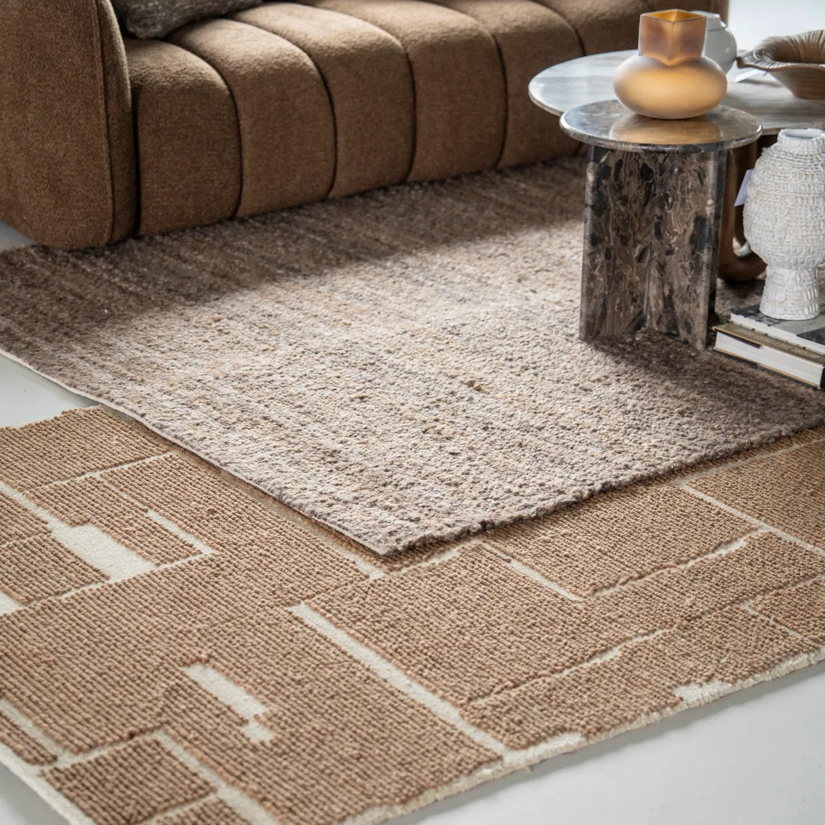 Rug Nami 190x290 cm Brown