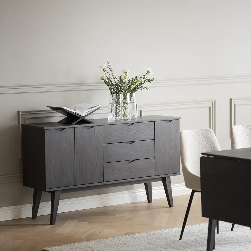 Filippa sideboard 150x40 cm dark brown oak