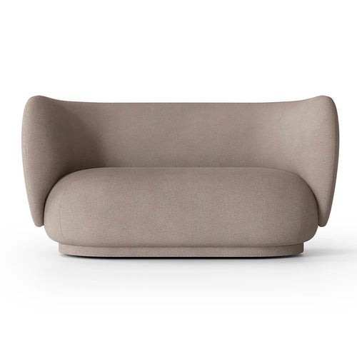 Rico 2-seater Brushed - Warm Grey