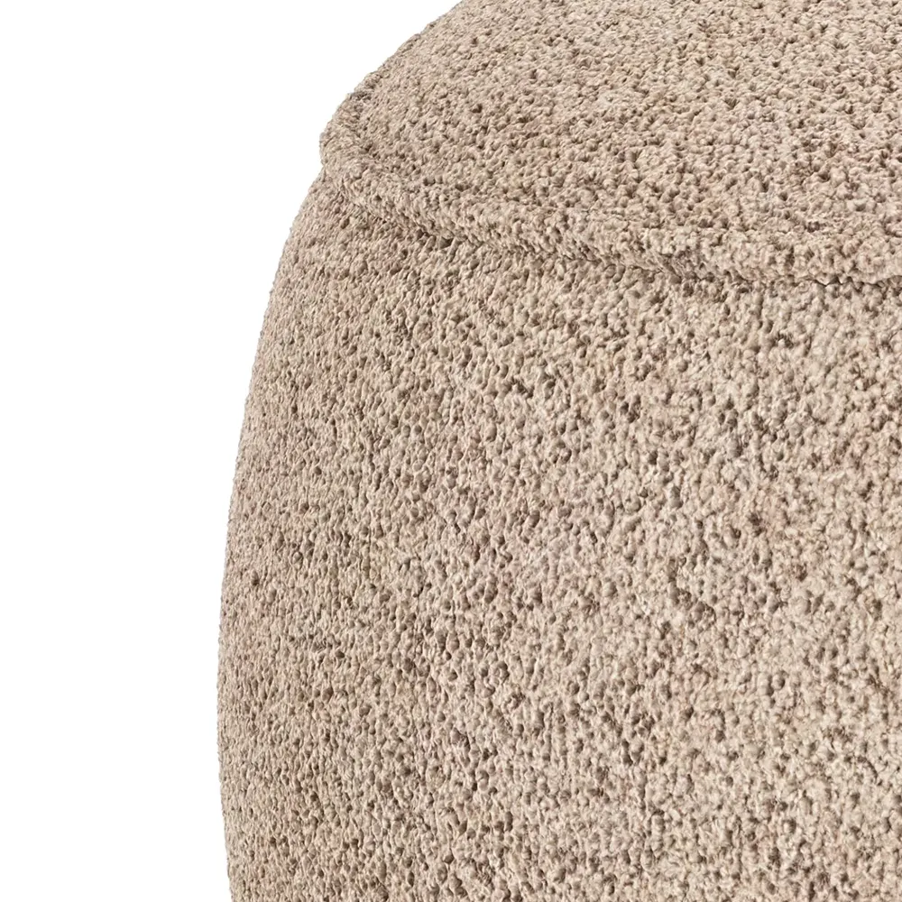 Norris footstool light beige fabric Anna light beige