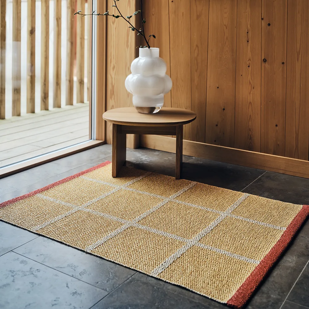 Woven Rug Criss Pop Pale Yellow