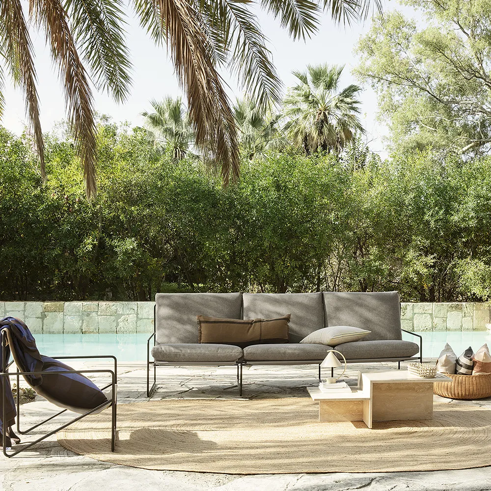 Desert 3-seater sofa Black/Dark Sand