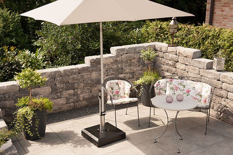 Parasol base with wheels Alu-Vario 65 kg anthracite