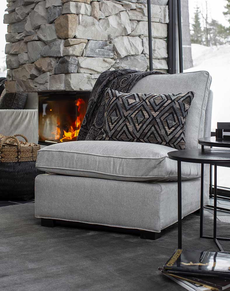 Town Armchair True Grey