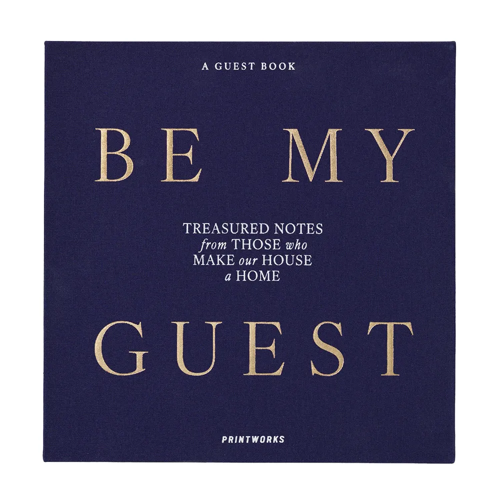 Guest Book Blue Be My Guest