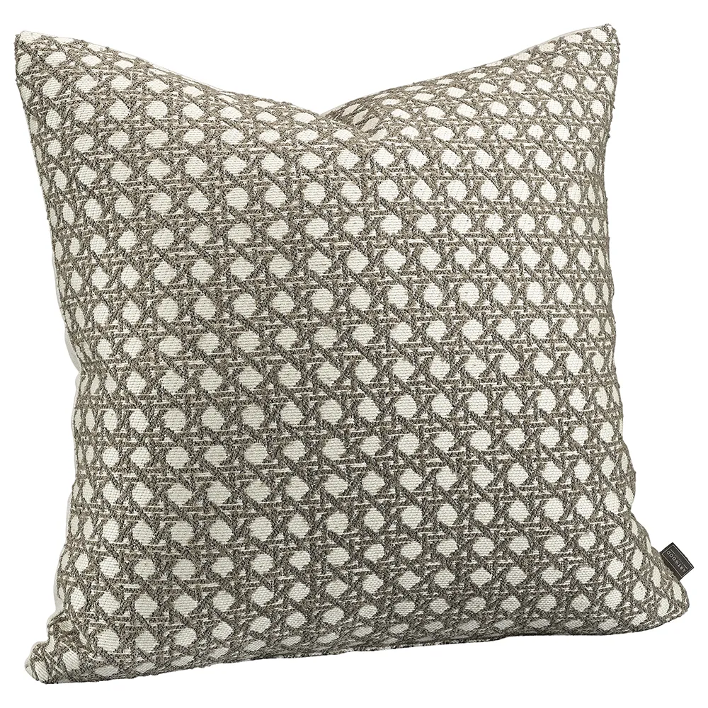 Nomad Cane Linen Cushion Cover 50x50 cm