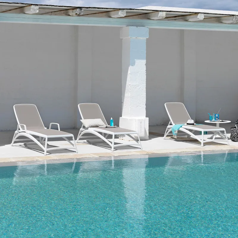 Atlantico sunbed White-Tortora