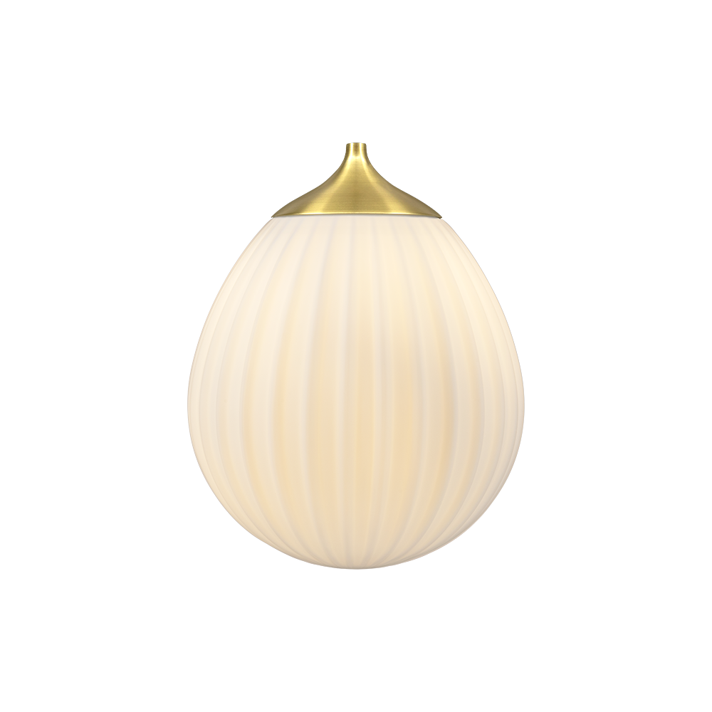 Around the World Lampshade Ø21 cm White/brushed brass