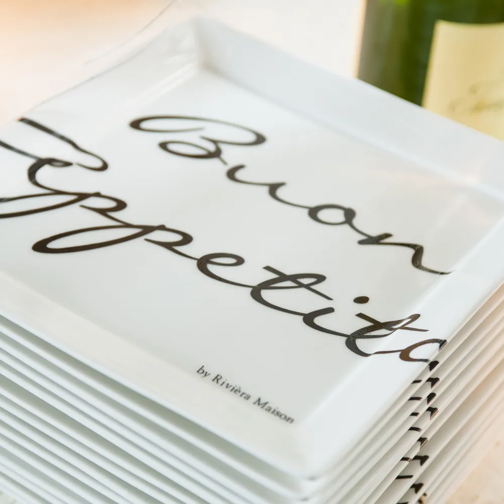 Buon Appetito Square Plate 22 x 22 cm