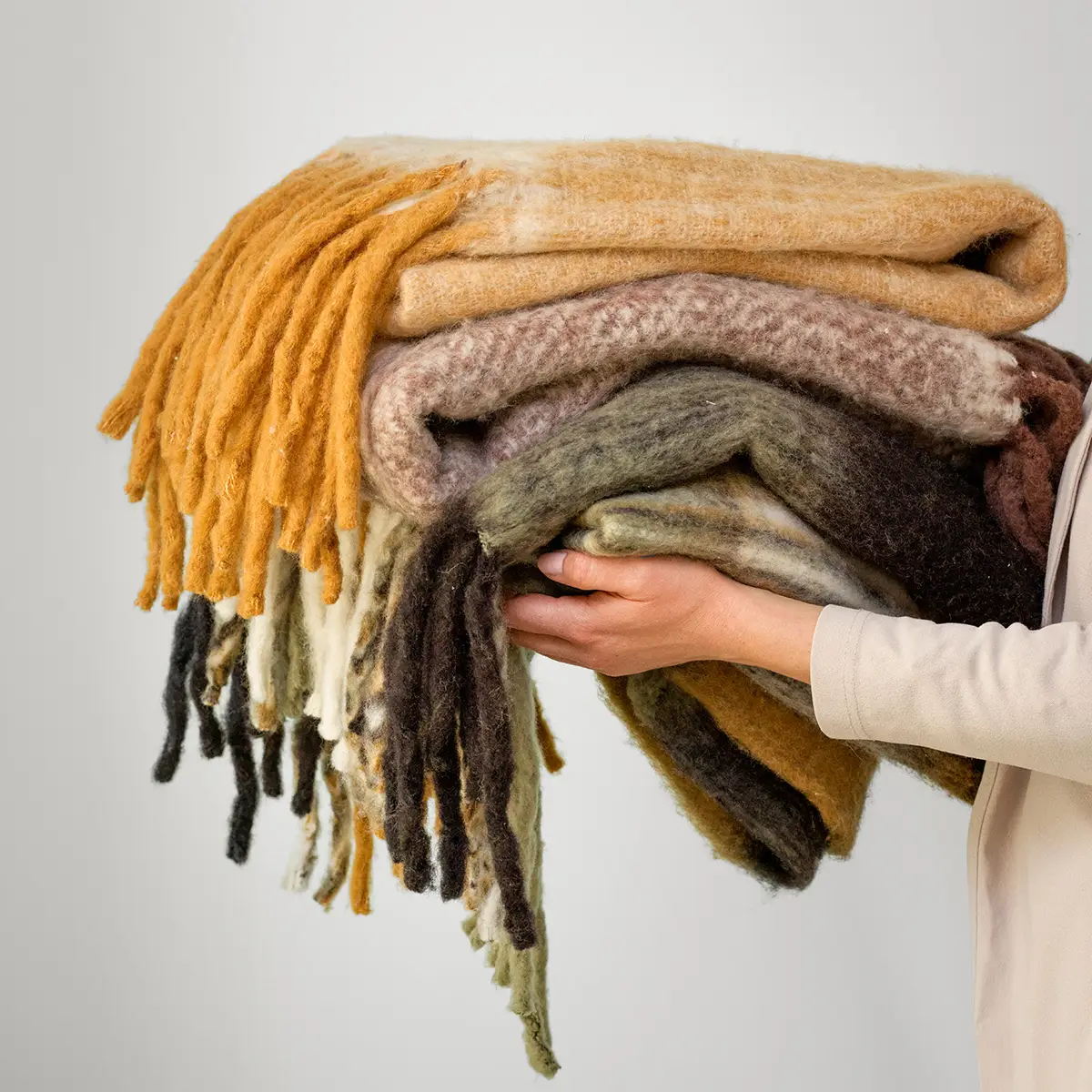 FRASSE Blanket Brown 