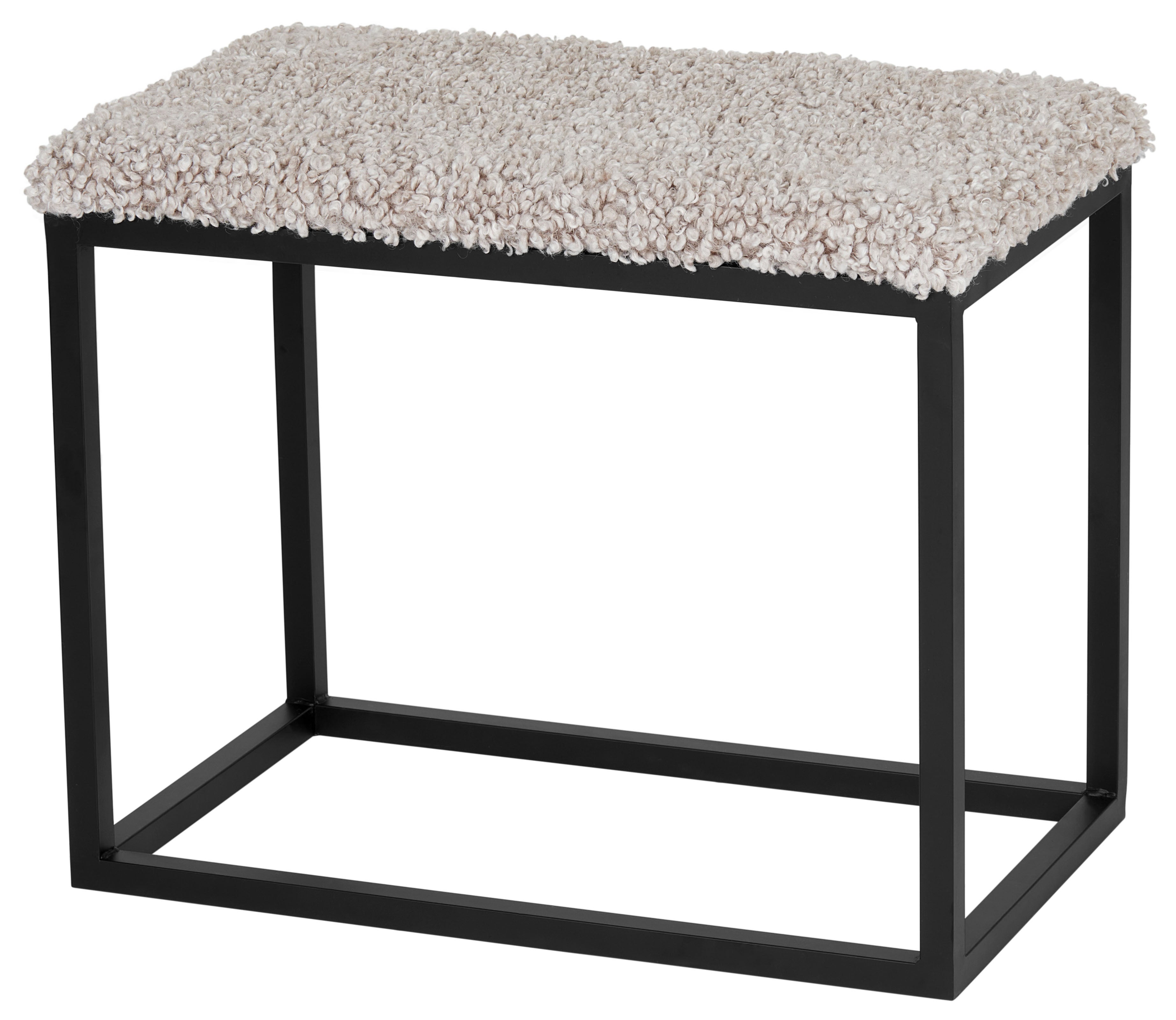 Palle Bench 60x35 cm Sand/Black