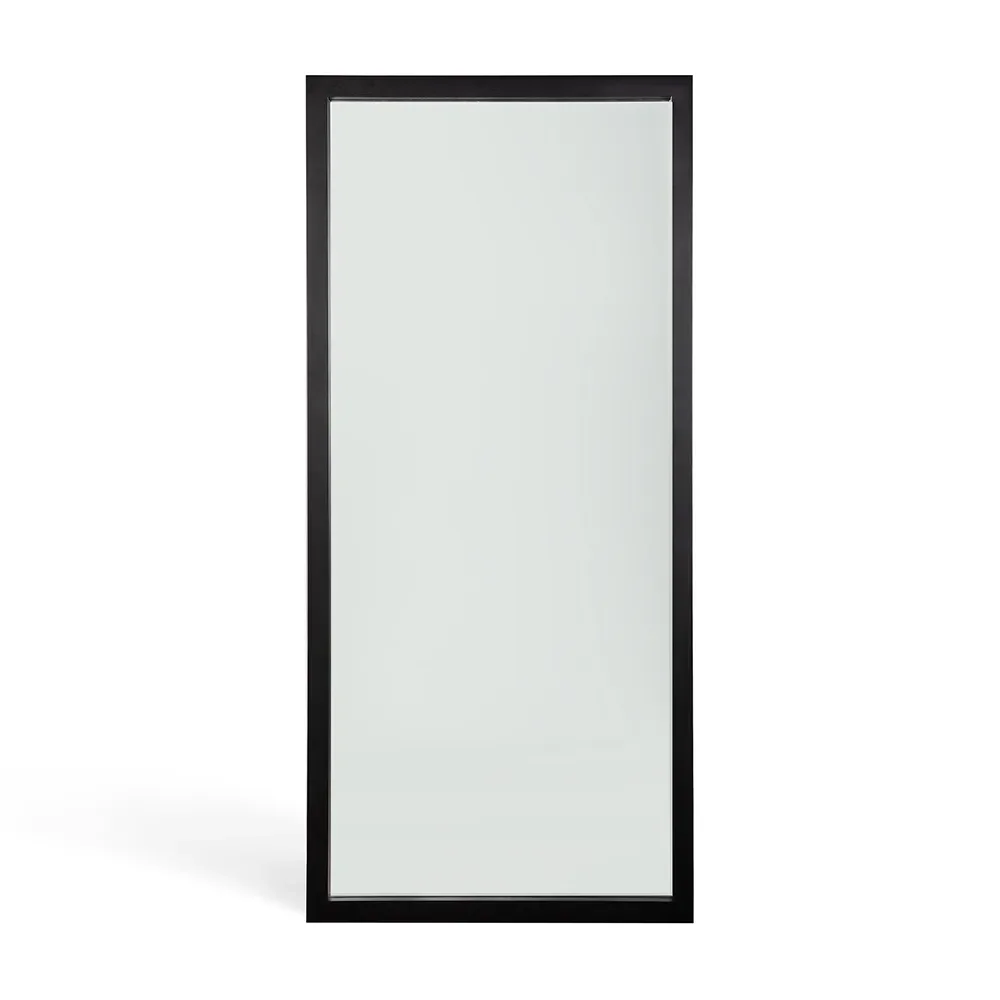  Light Frame floor mirror black lacquered oak