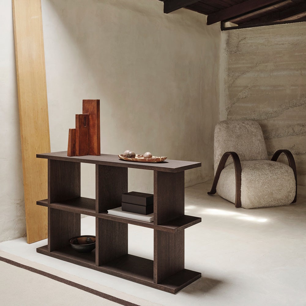 Kona Bookcase 2x2 - Dark Stained oak