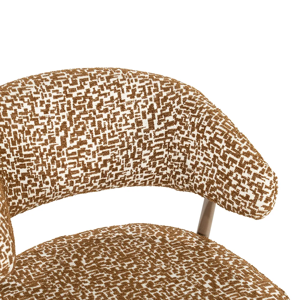 Dining Chair Miso Brown with armrest