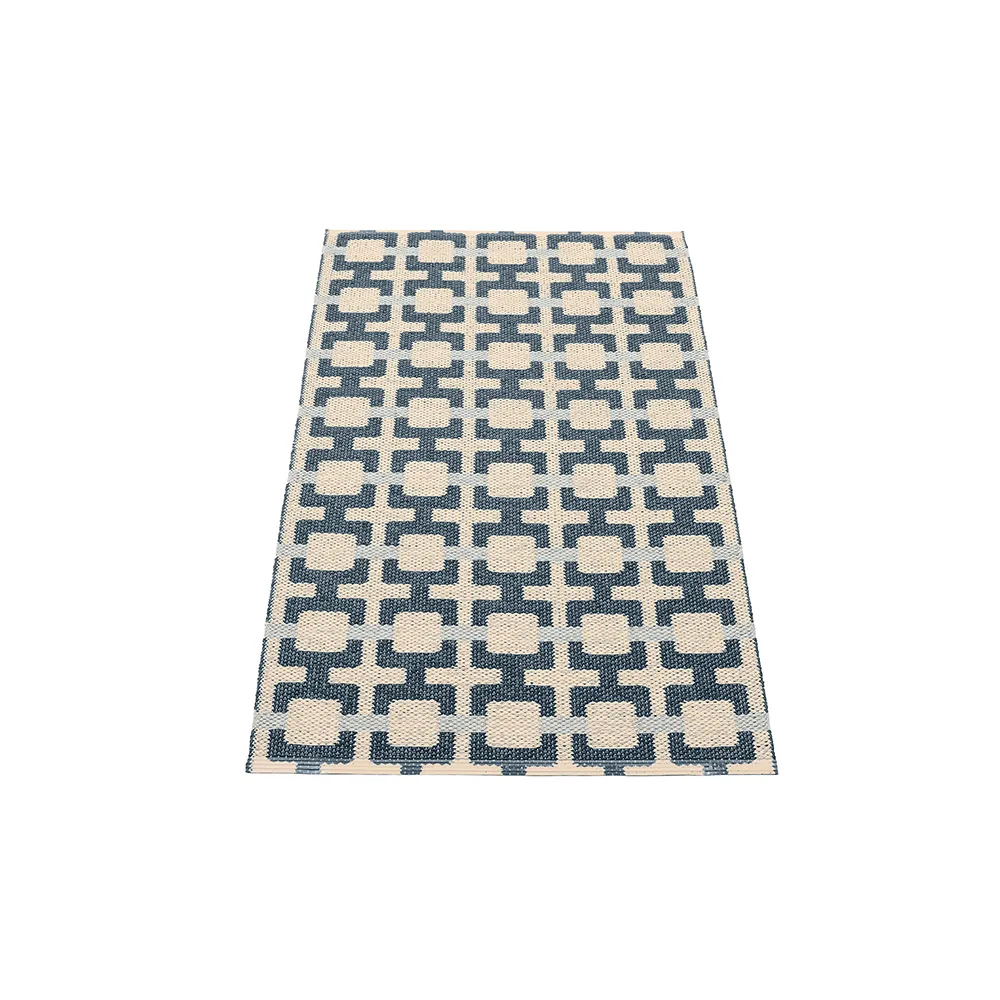Tom rug Ocean Blue/Cream/Blue Fog 70 x 120 cm