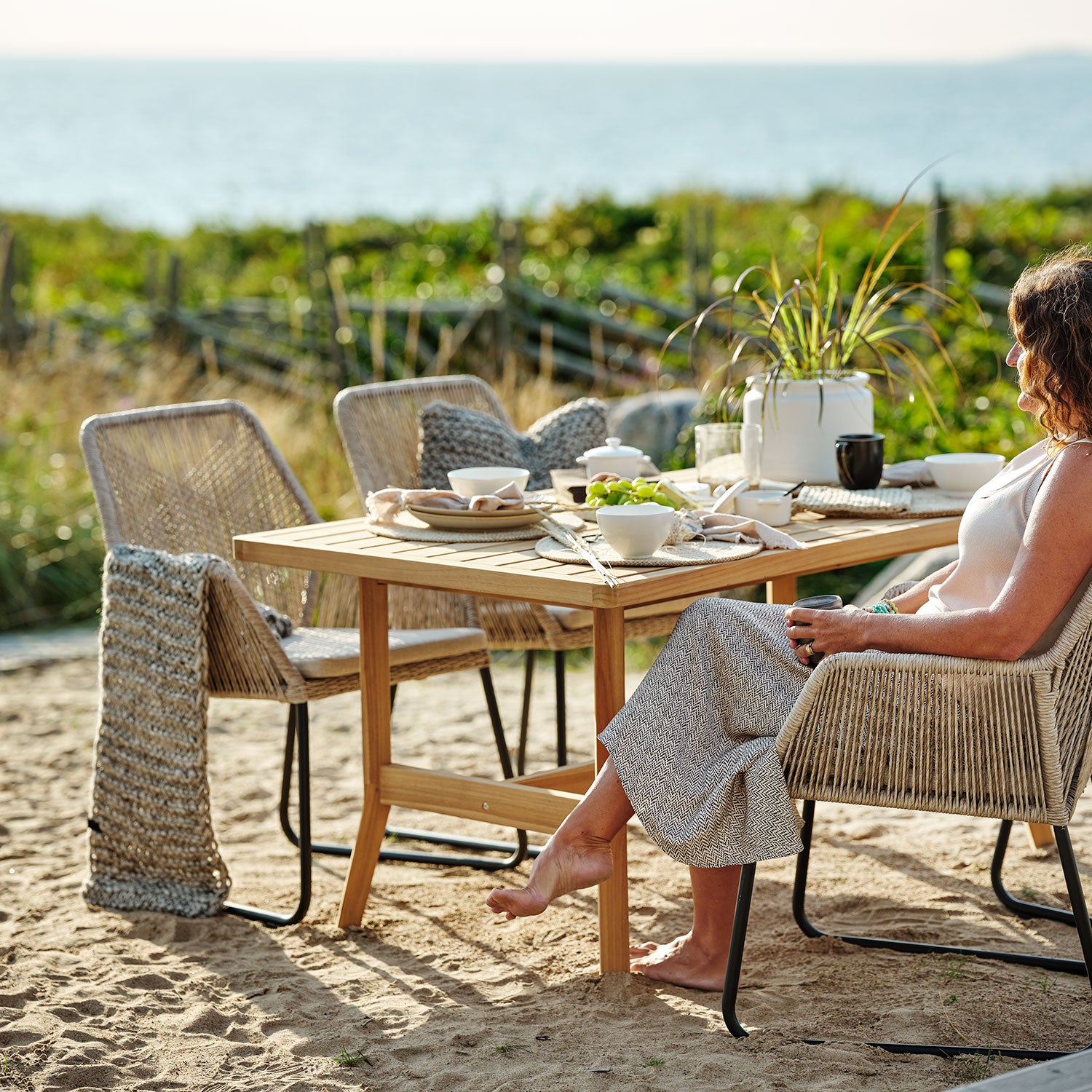 Kornell dining table 100x200 cm natural teak