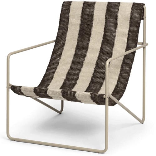 Desert Lounge Chair Cashmere/Off-white/Chocolate
