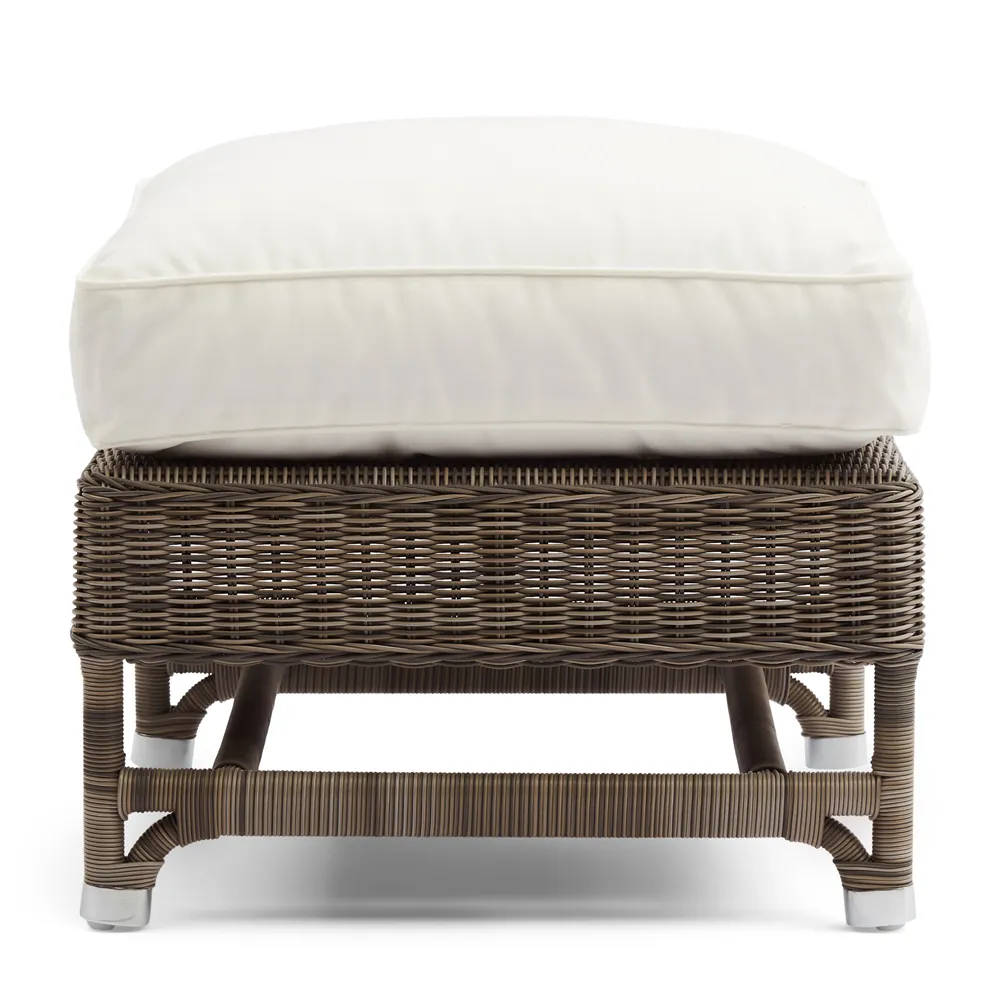 Nicolas footstool artificiel rattan