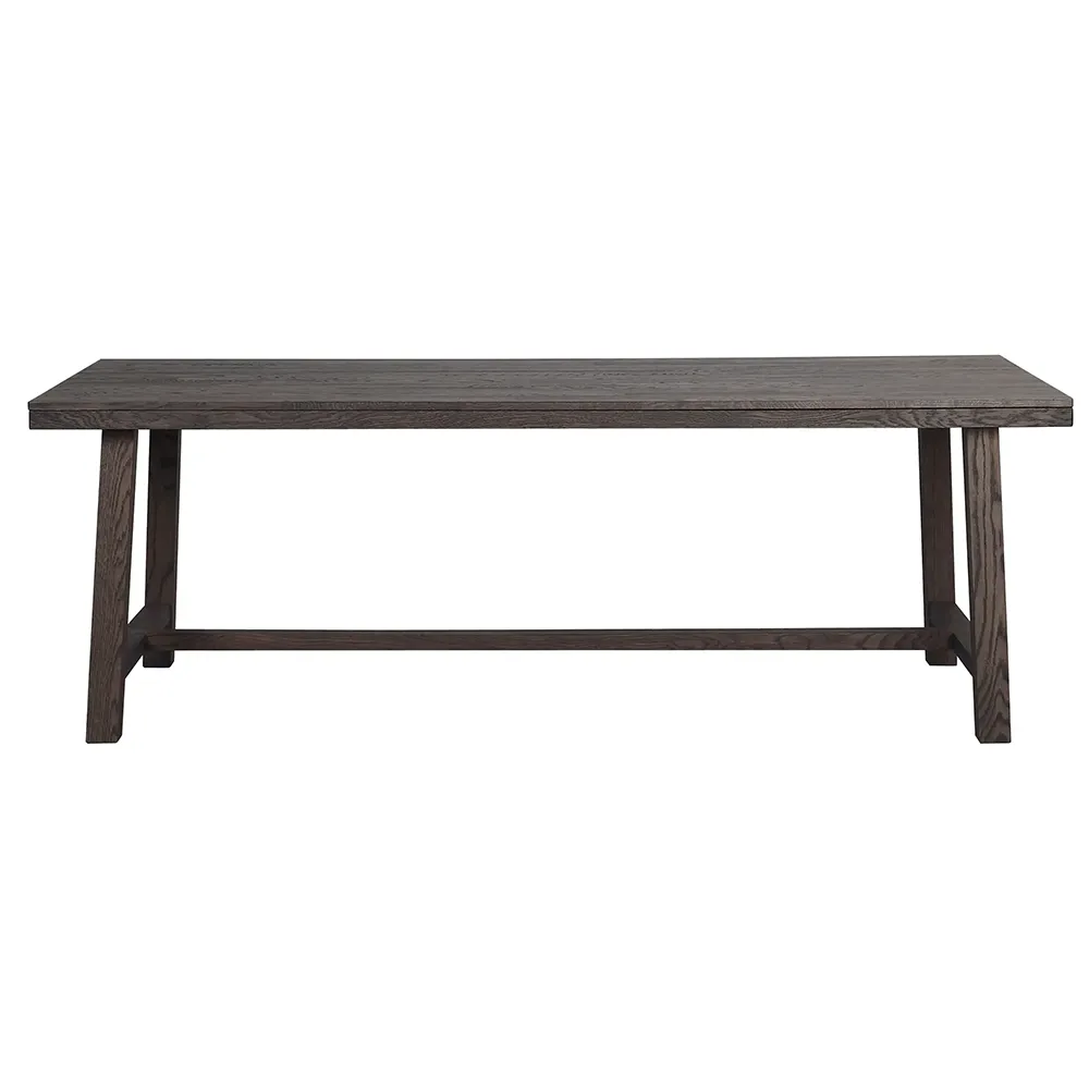 Brooklyn dining table 220x95 cm dark brown oak