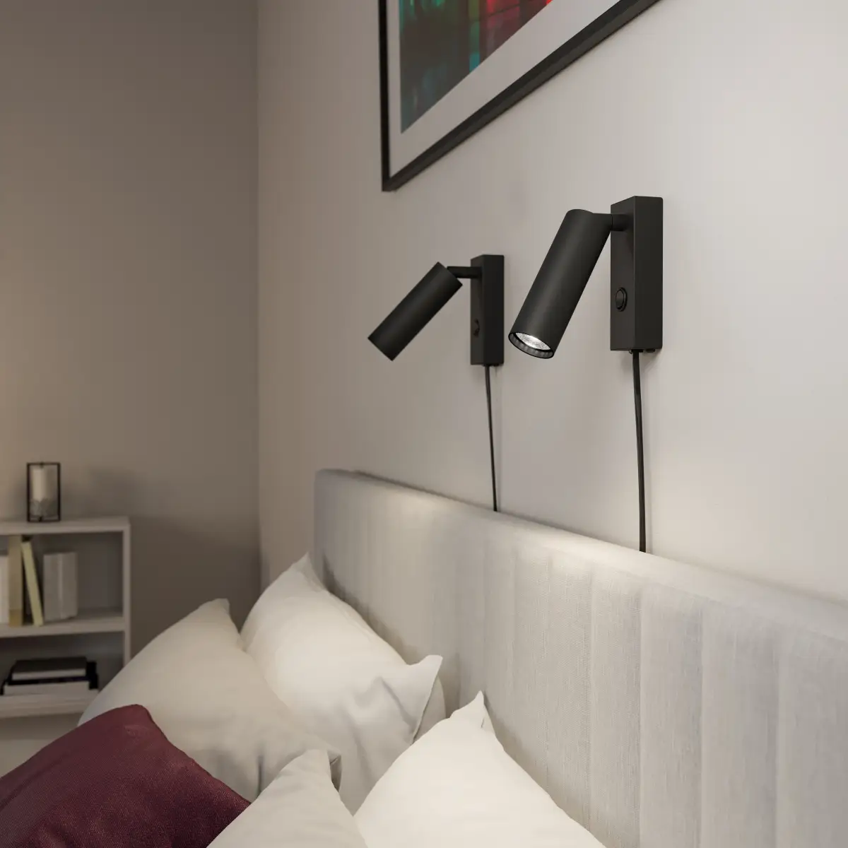 Pipeline Wall Lamp Ø4x4.5xH12.5 cm Metal Matte Black