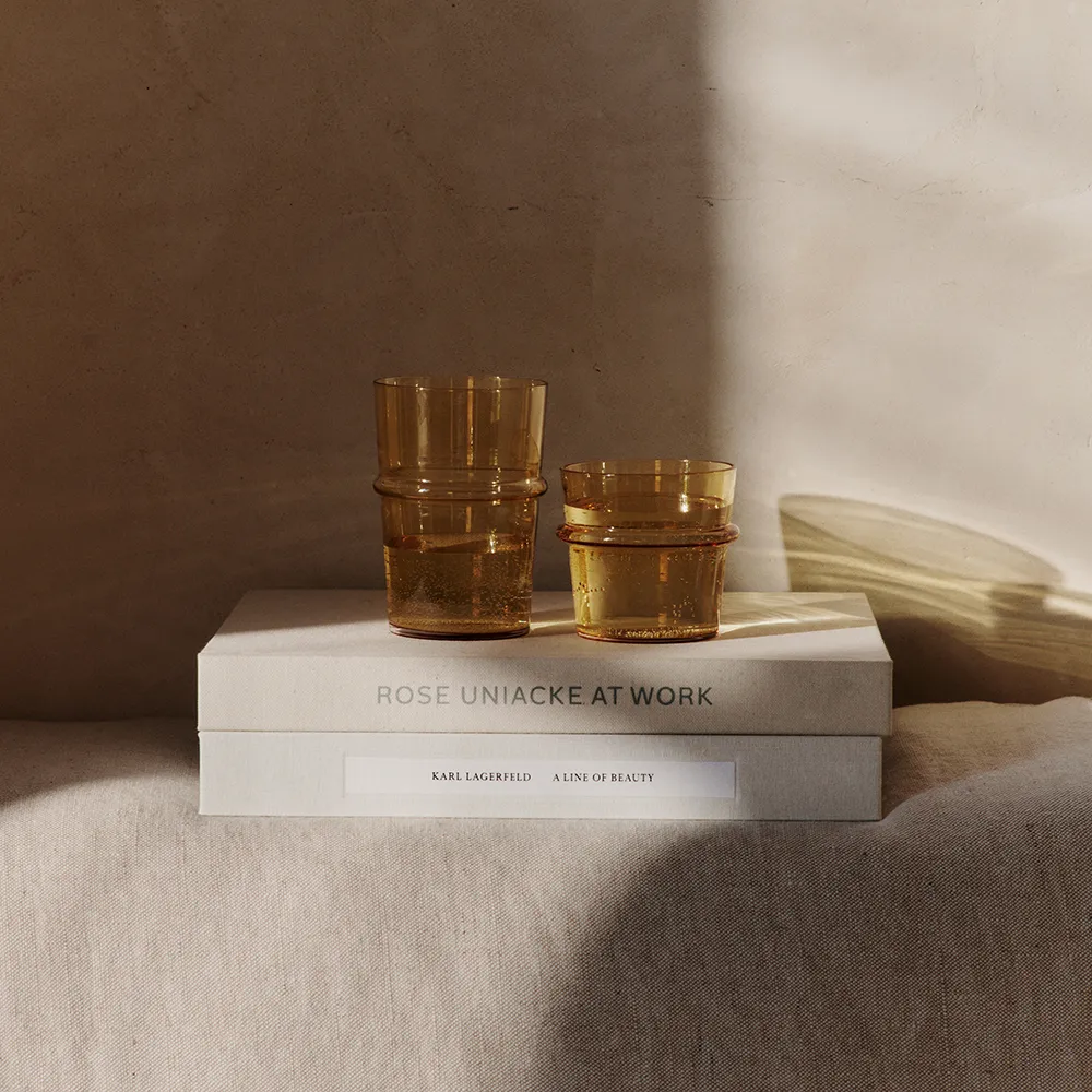 Boya Tall Glasses - Set of 2 - Yellow