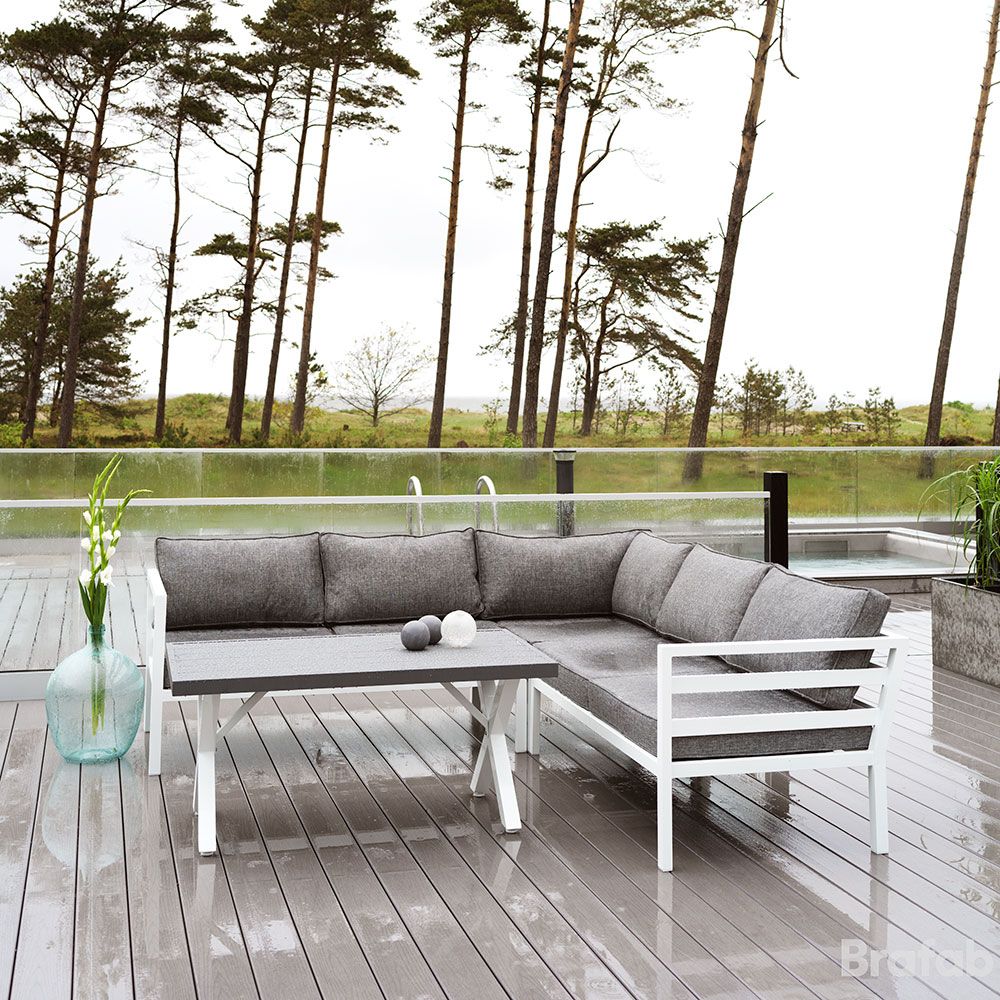 Weldon footstool black/grey