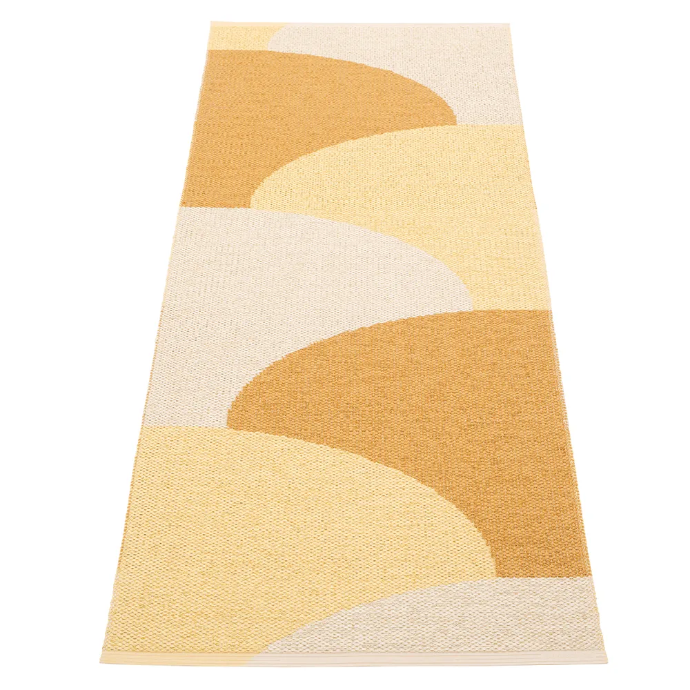 Hill carpet Ochre/Pale yellow/Cream 70 x 180cm