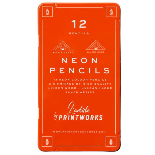 12 Colour pencils - Neon