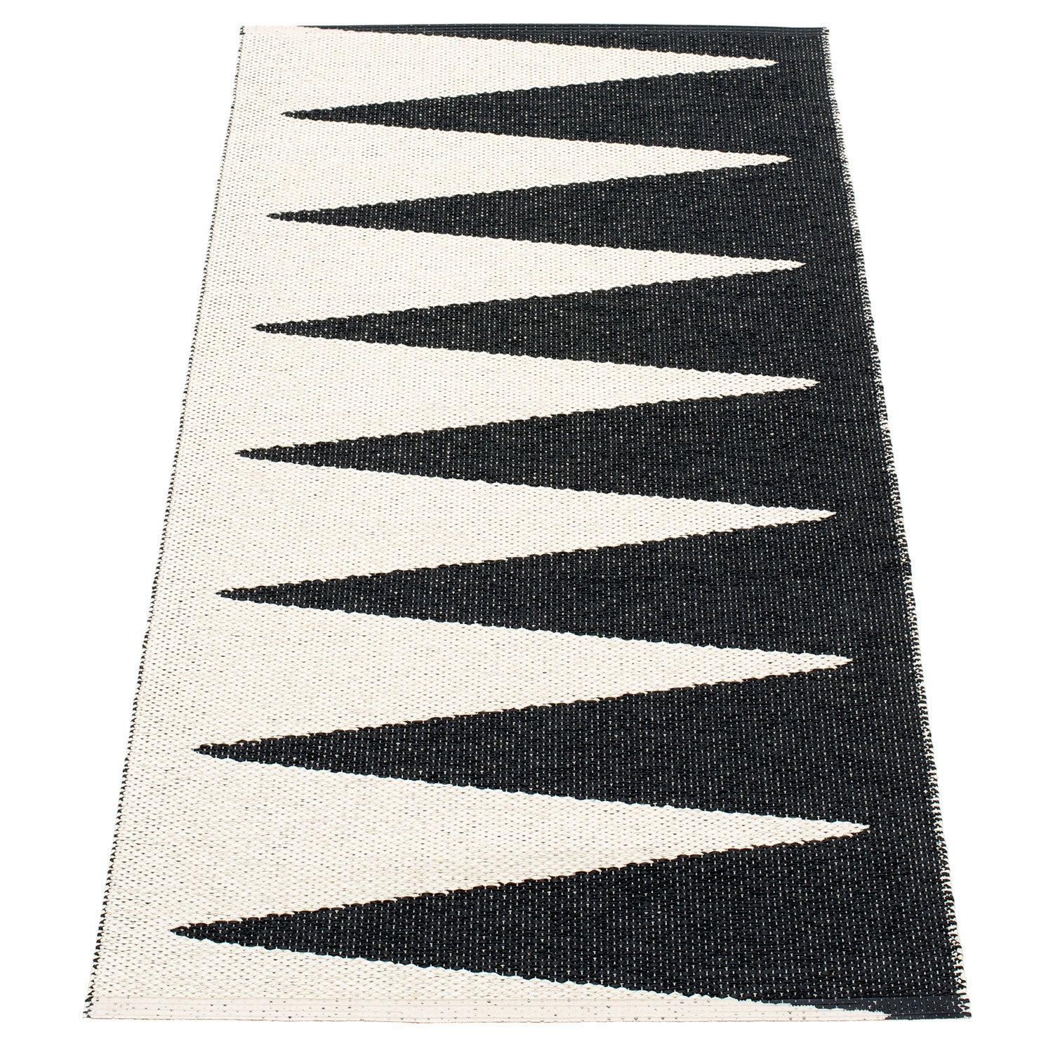 Vivi Carpet 70x150 cm black / vanilla