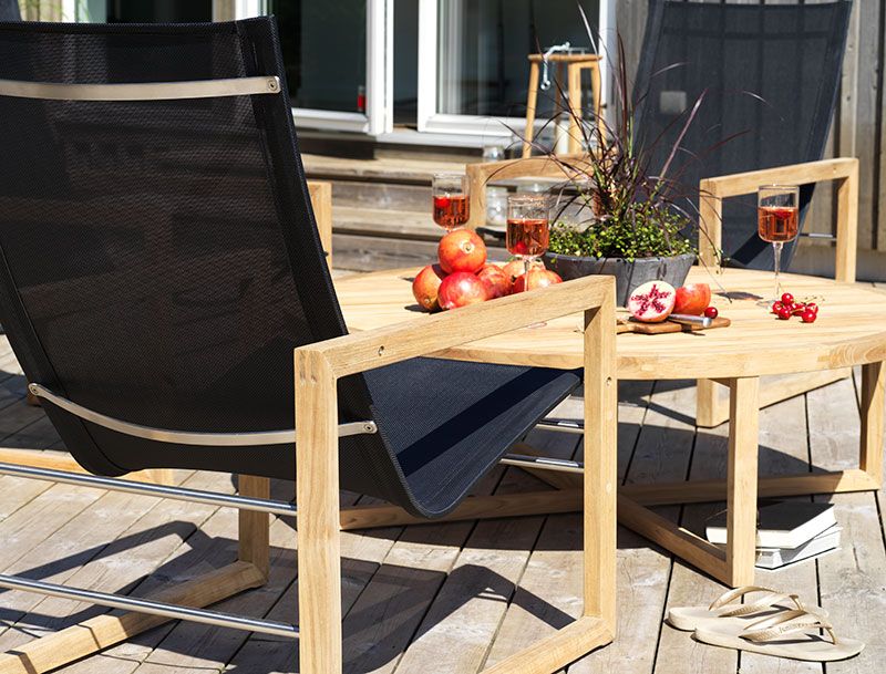 Vevi armchair natural/black