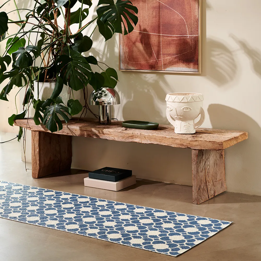 Anya rug River Blue/Vanilla 70 x 300 cm