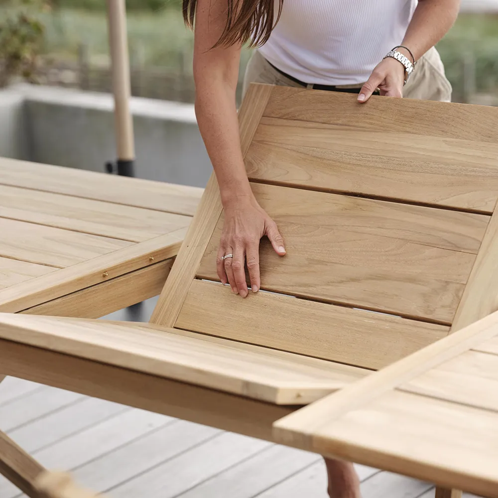 Brutus Dining table 100x200-265 cm teak