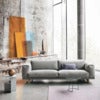 Rest Sofa 3-seat Metal base Hearth 6/Black