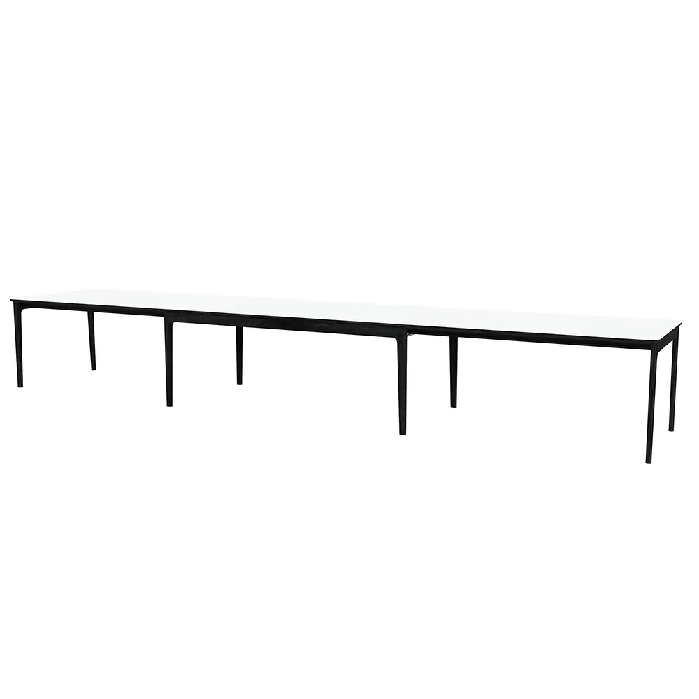 Sm27 Table Black Oak Lacquer/White Laminate