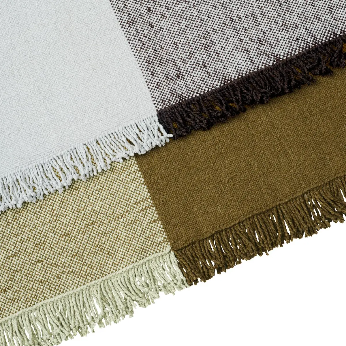  Verso Rug - 258 x 258 cm - Cool Gray / Dark Brown