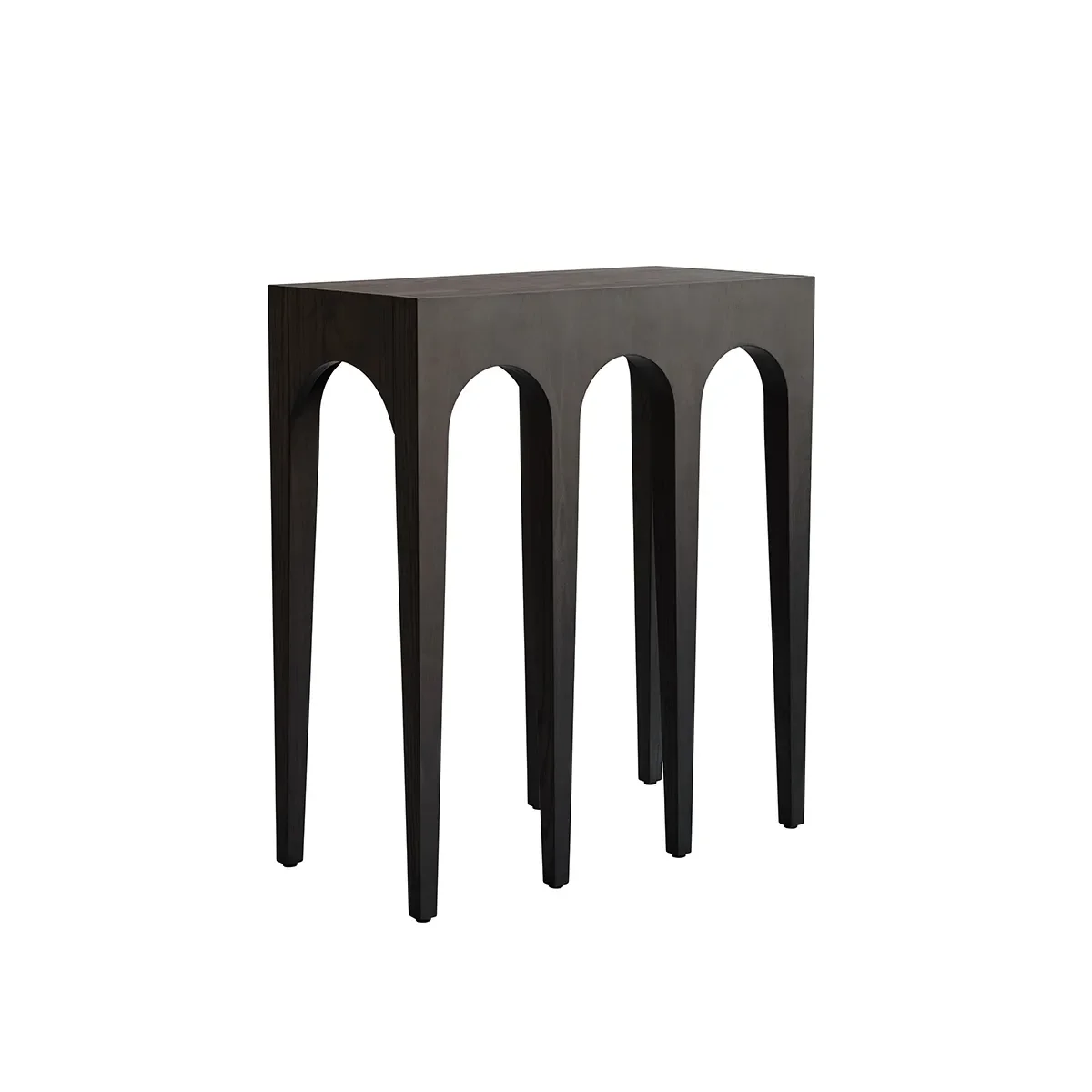 Bow Console - Coffee Black Oak