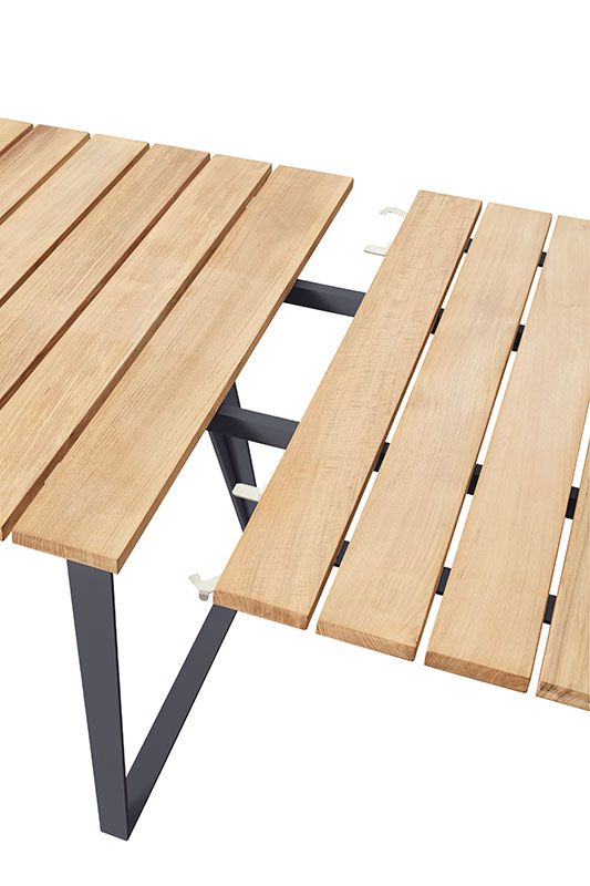 Copenhagen Dining Table 160/243X84 cm Lava Grey