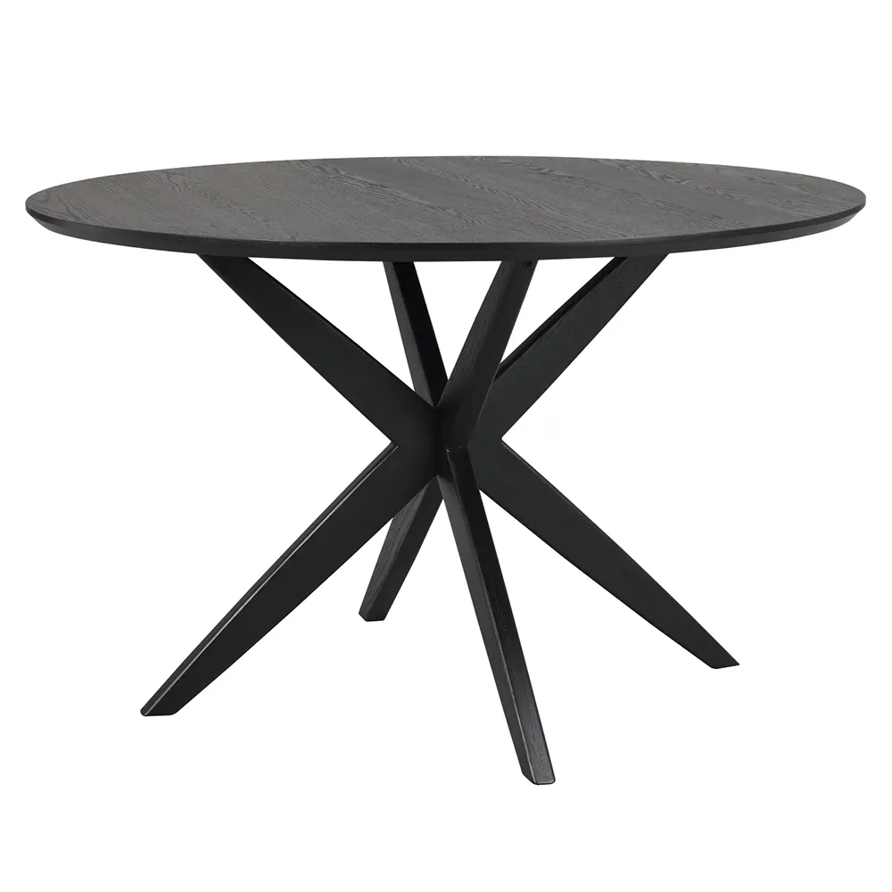 Calverton dining table Ø120 cm black oak