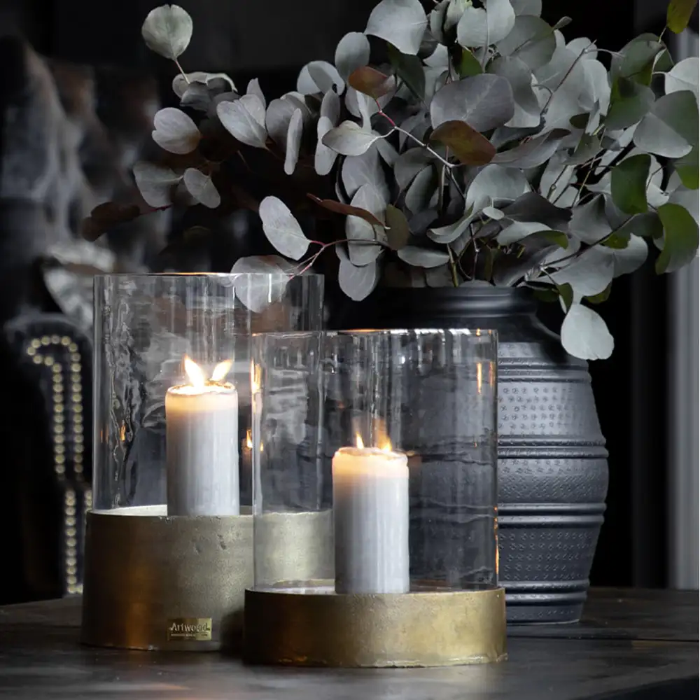 Candle lanterns Celano Antique Brass