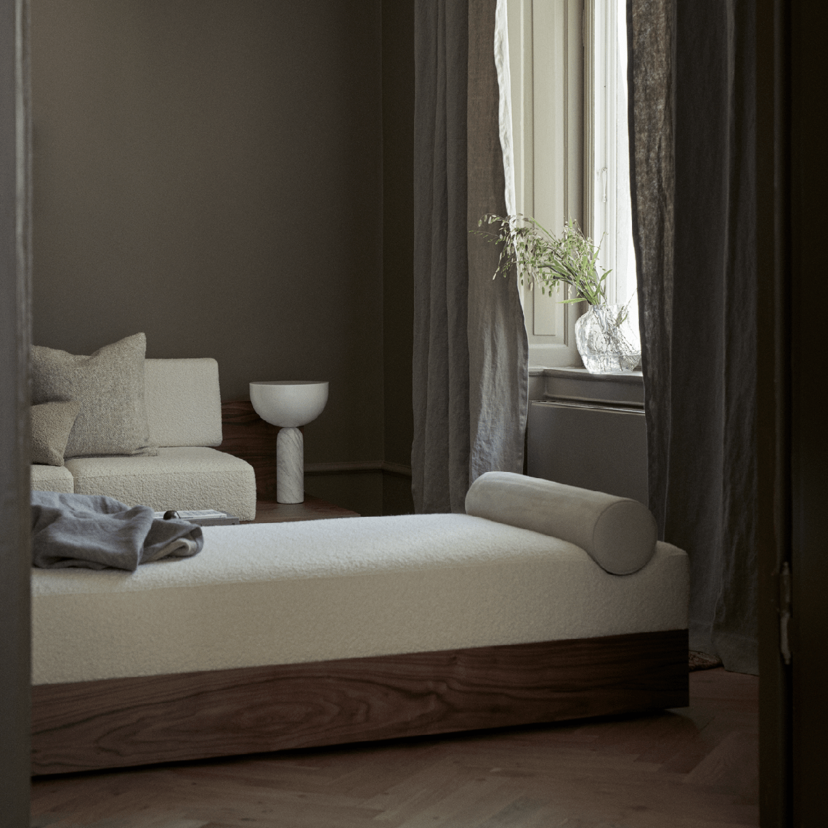 Kizu Table Lamp Large White Marble EU