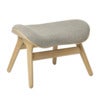 A Conversation Piece Ottoman FootstoolOak/White Sands