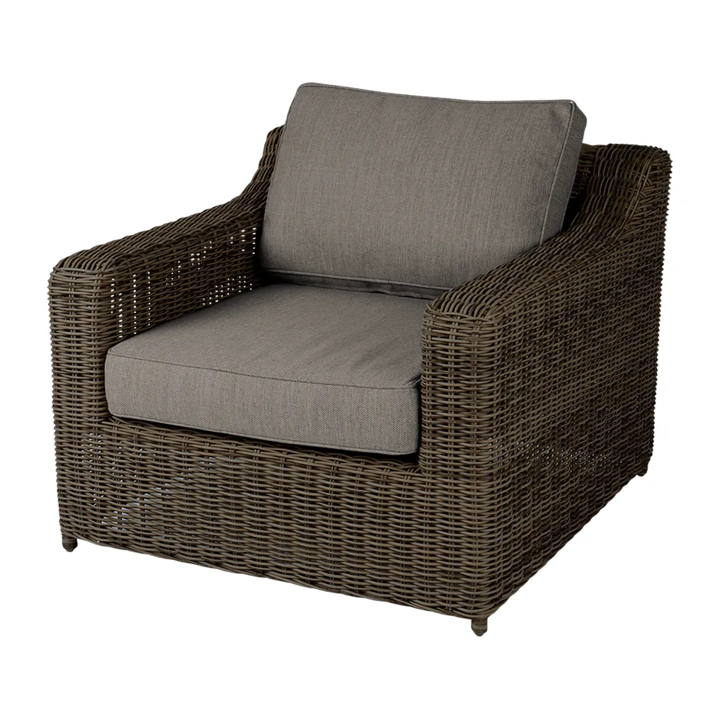 Glendon armchair  Dark brown / Soft moose