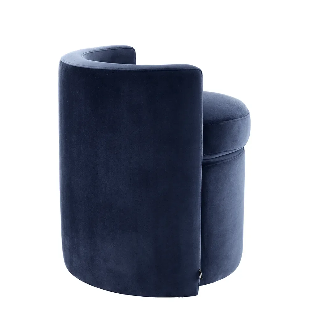 High Armchair Arcadia Savona midnight blue
