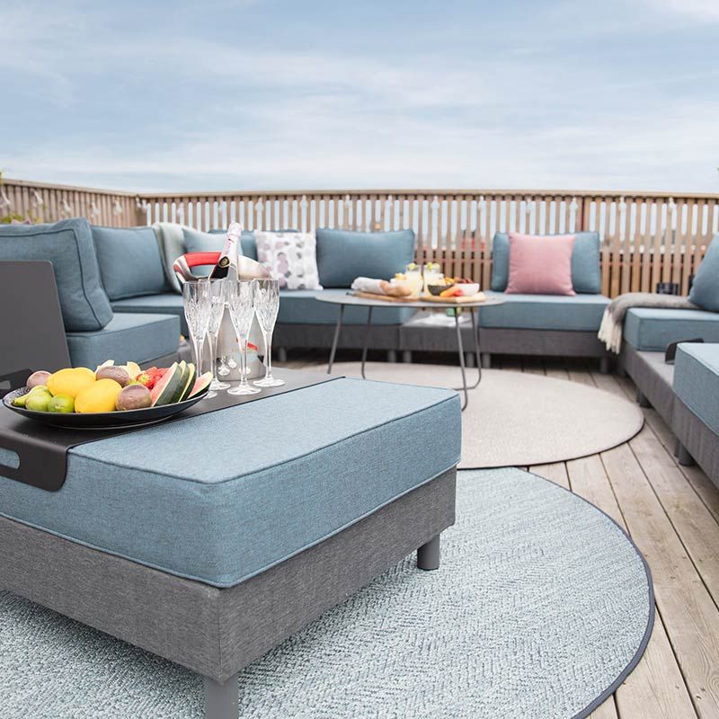 Salema outdoor rug 200 cm beige/grey