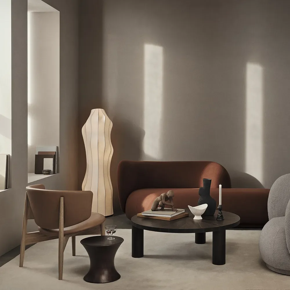 Herman Lounge Chair Envy Leather - Oak/Cognac